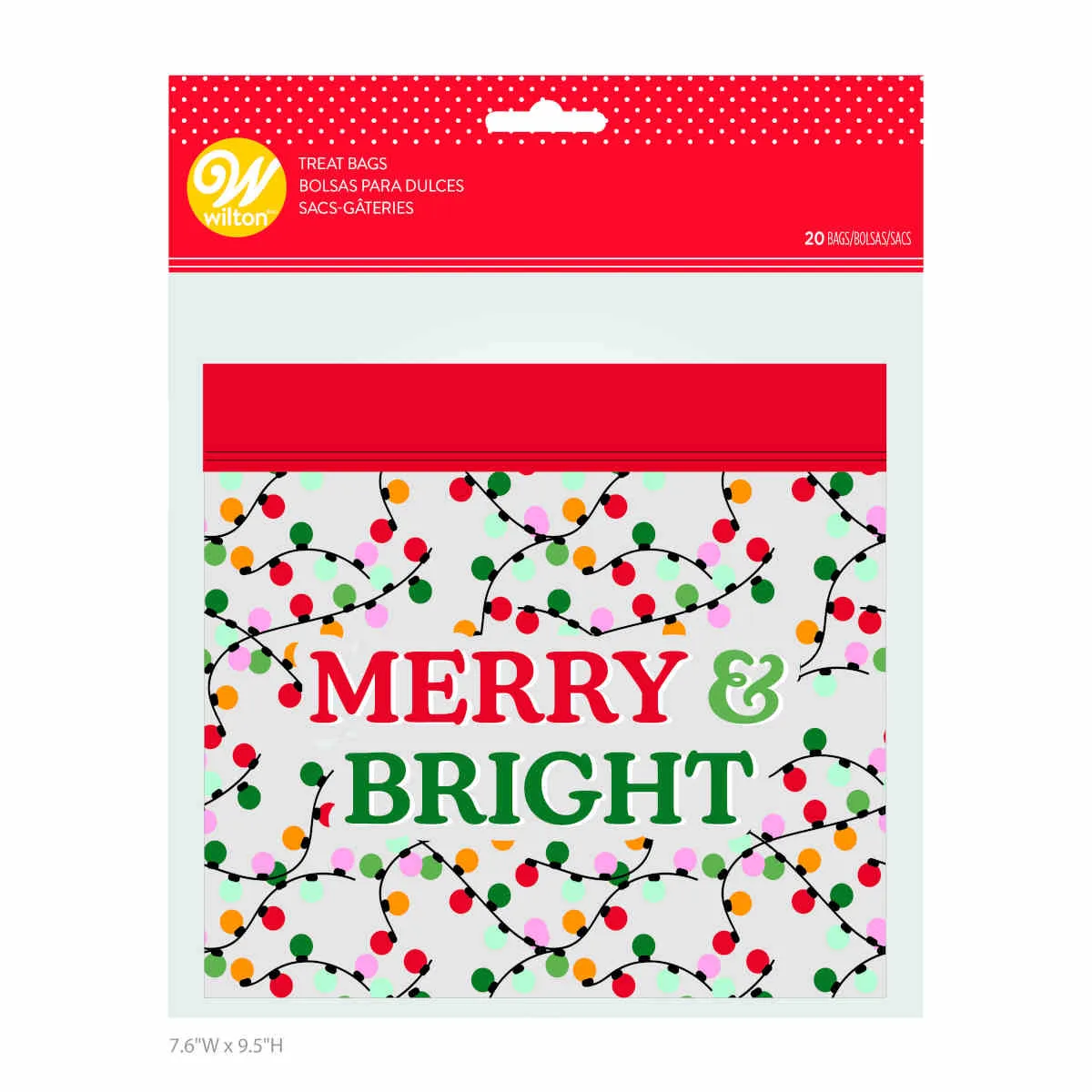 Wilton Merry & Bright Resealable Bag Pack of 20